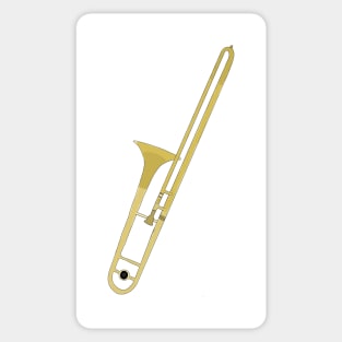 Drawing of a Trombone Sticker